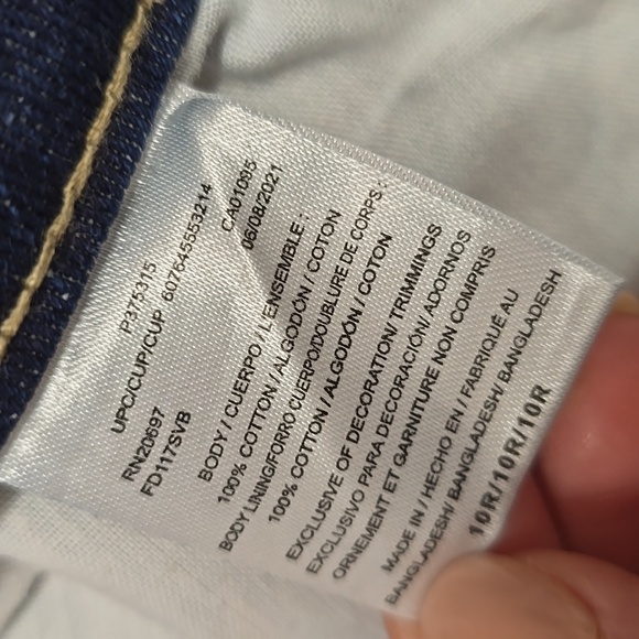 Dickies Women's Straight Leg Jeans - Dark Blue - Picture 8 of 13